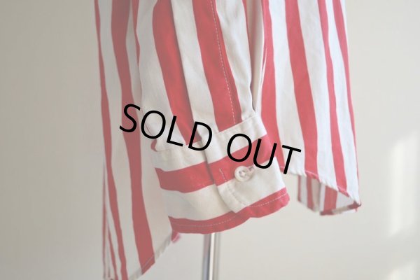 画像10: 1980s James River Traders ストライプシャツ　 ALL COTTON / MADE IN USA　 表記M 