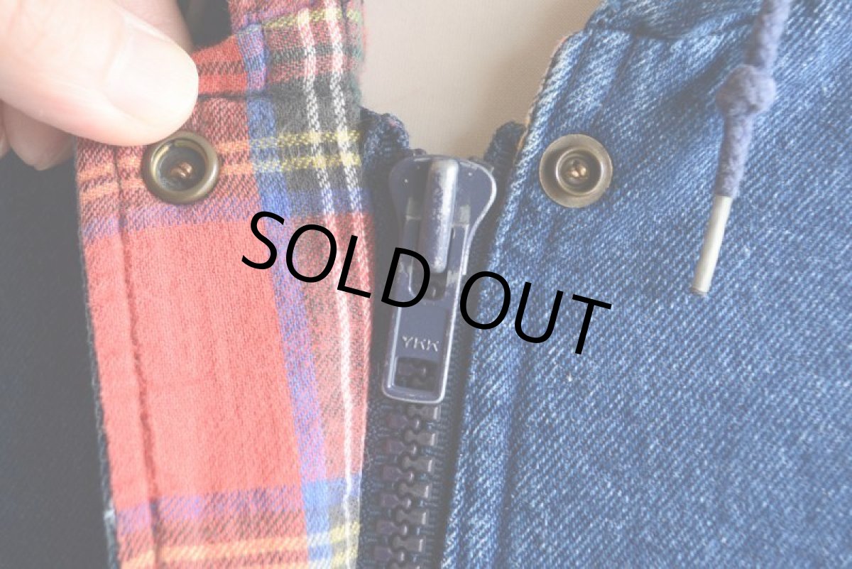 画像9: 1980s L.L.Bean デニムマウンテンパーカー　 実寸L  (9)