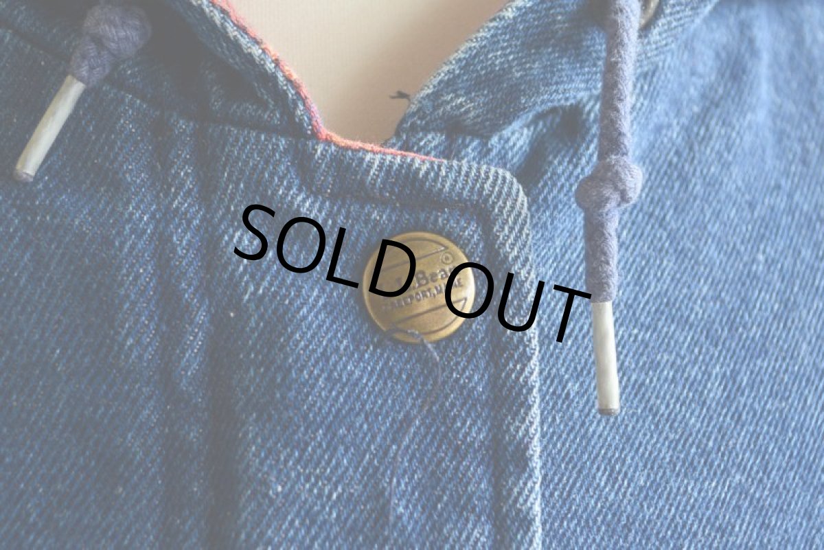 画像8: 1980s L.L.Bean デニムマウンテンパーカー　 実寸L  (8)