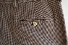 画像9: TOMMY HILFIGER ツータックトラウザー　 千鳥格子　 表記34×32  (9)