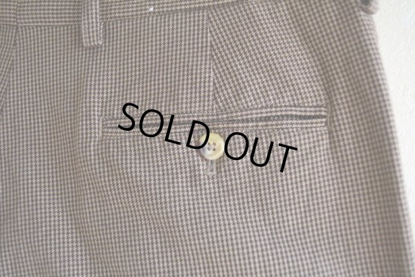 画像9: TOMMY HILFIGER ツータックトラウザー　 千鳥格子　 表記34×32 