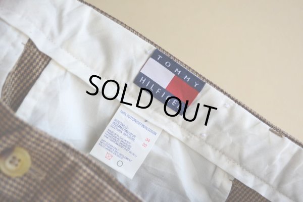 画像4: TOMMY HILFIGER ツータックトラウザー　 千鳥格子　 表記34×32 