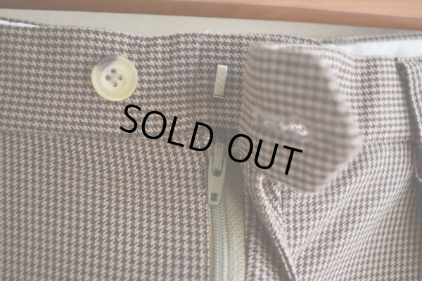 画像7: TOMMY HILFIGER ツータックトラウザー　 千鳥格子　 表記34×32 