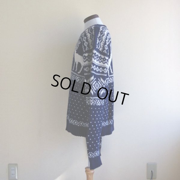 画像4: 1990s Polo Ralph Lauren トナカイ柄ノルディックセーター　 COTTON×ANGORA×CASHMERE　 表記L 