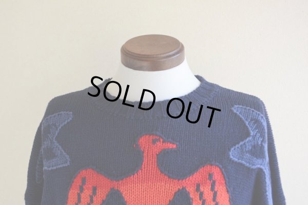 画像6: 1990s AMERICAN EAGLE サンダーバード柄コットンセーター  表記L