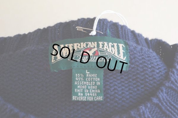 画像5: 1990s AMERICAN EAGLE サンダーバード柄コットンセーター  表記L