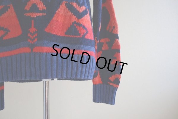 画像9: 1990s AMERICAN EAGLE サンダーバード柄コットンセーター  表記L