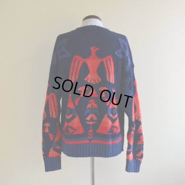 画像3: 1990s AMERICAN EAGLE サンダーバード柄コットンセーター  表記L