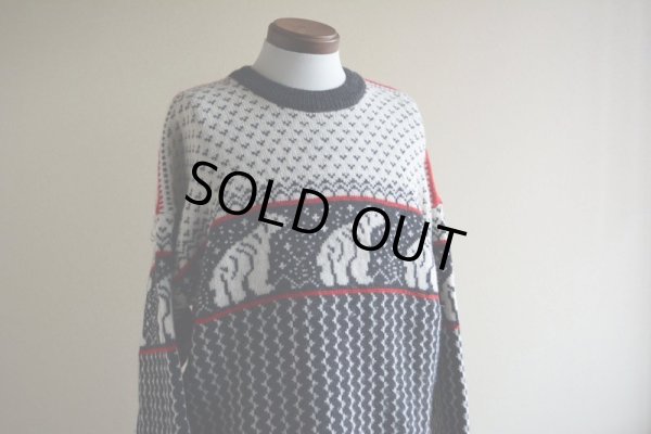 画像9: TELEMARK STYLE ノルディックセーター  SKJAELAND OF NORWAY  表記M