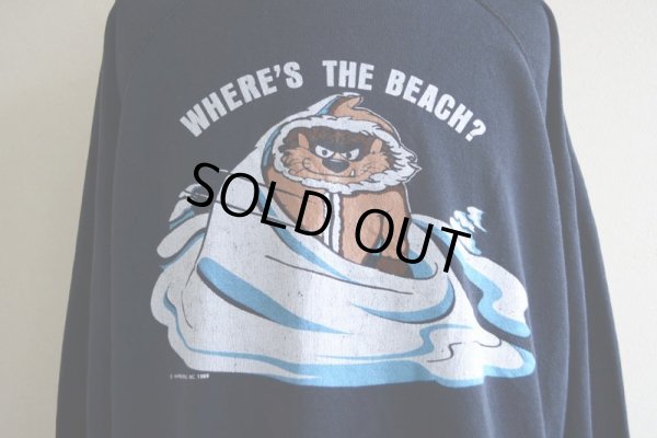 画像7: 1980s WHER'S THE BEACH?キャラスウェット  ©︎WARNER BROS. INC, 1989  表記XL