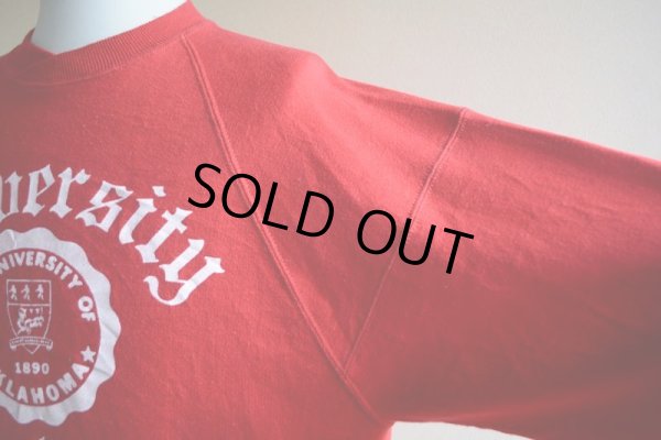 画像9: 1980s THE UNIVERSITY OF OKLAHOMA カレッジスウェット  表記L