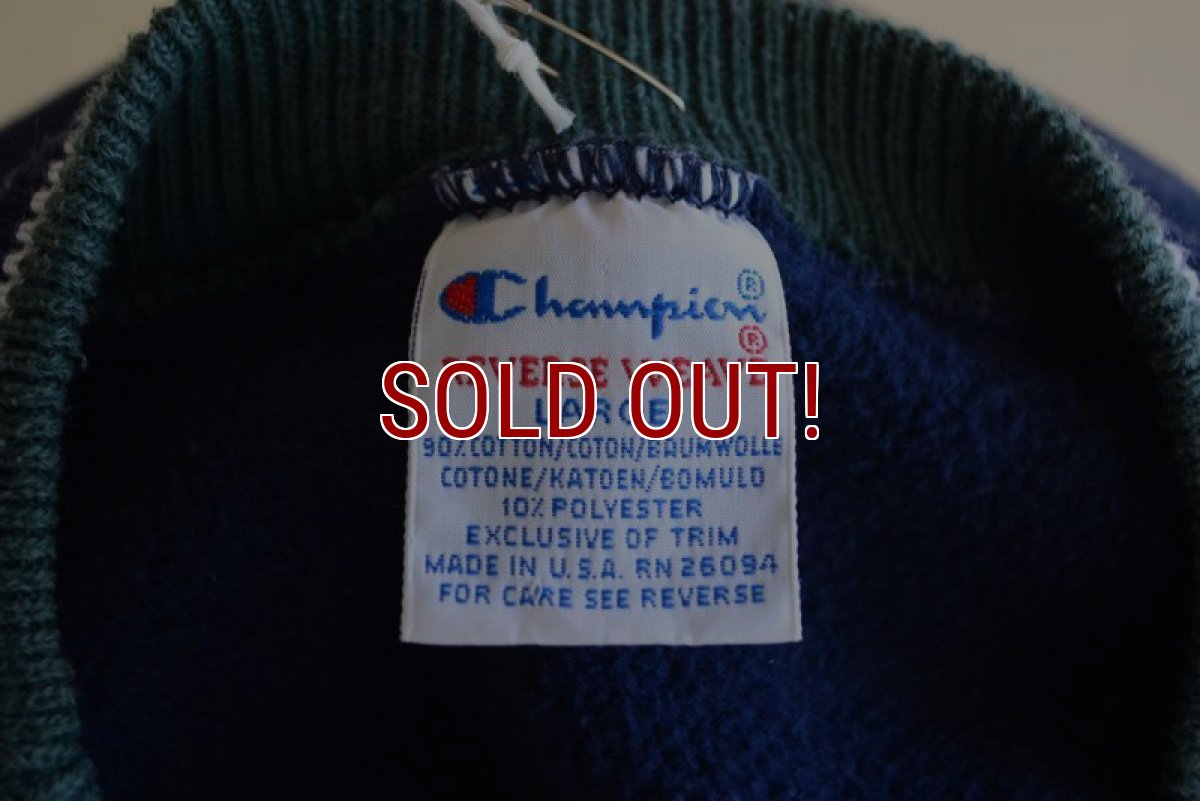 画像5: 1990s Champion リバースウィーブスウェット　 ロゴ刺繍/リブライン　 表記L  (5)