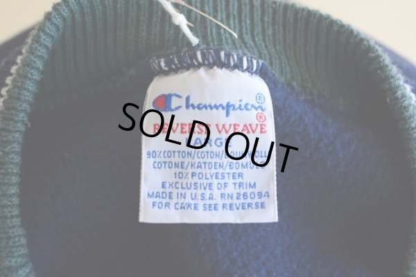 画像5: 1990s Champion リバースウィーブスウェット　 ロゴ刺繍/リブライン　 表記L 
