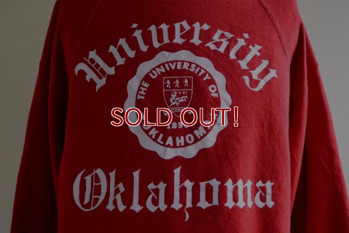 画像8: 1980s THE UNIVERSITY OF OKLAHOMA カレッジスウェット　 表記L  (8)