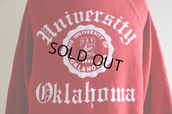 画像8: 1980s THE UNIVERSITY OF OKLAHOMA カレッジスウェット  表記L