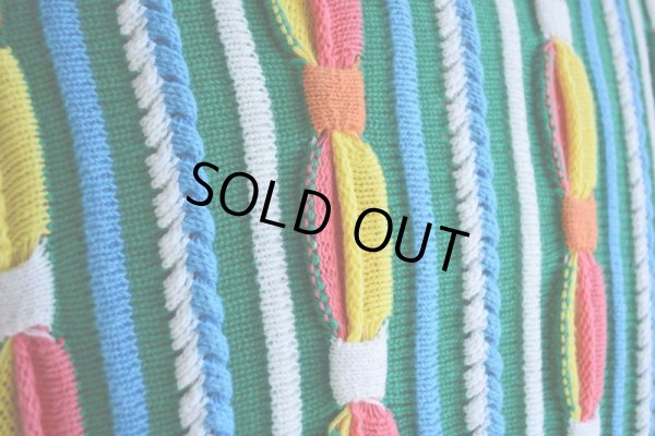 画像10: 1990s 3Dニットセーター  実寸ML