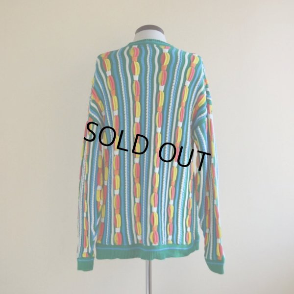 画像3: 1990s 3Dニットセーター  実寸ML