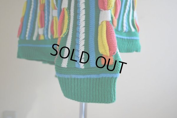 画像9: 1990s 3Dニットセーター  実寸ML