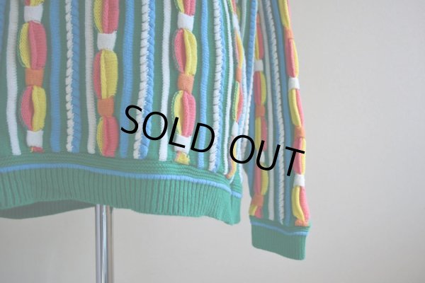 画像8: 1990s 3Dニットセーター  実寸ML