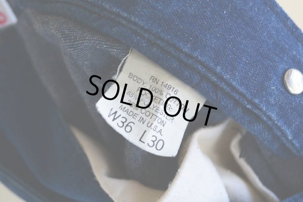 画像10: 1980-90s POINTER BRAND デニムオーバーオール　 ローバックスタイル　 表記36×30 