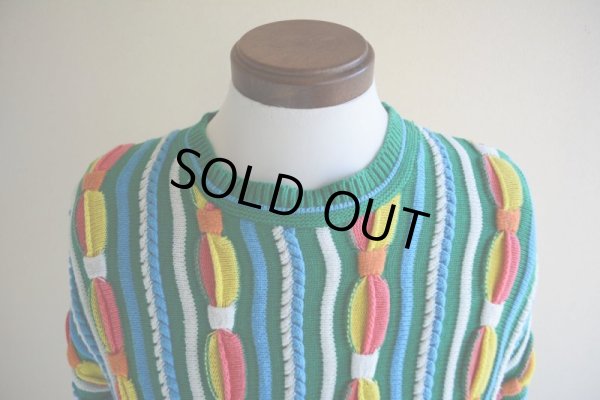 画像6: 1990s 3Dニットセーター  実寸ML