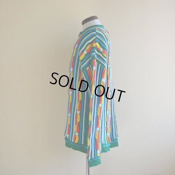 画像4: 1990s 3Dニットセーター  実寸ML