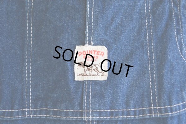 画像8: 1980-90s POINTER BRAND デニムオーバーオール　 ローバックスタイル　 表記36×30 