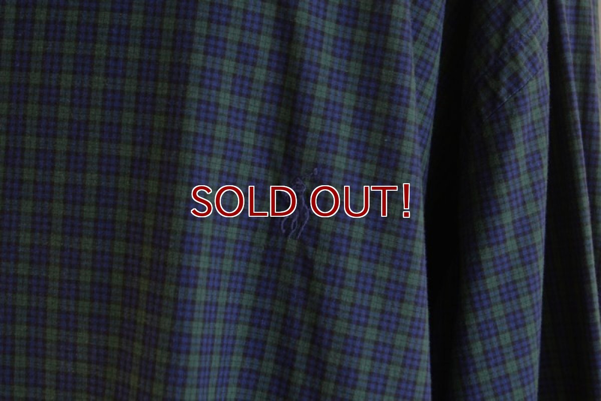 画像7: RalphLauren ビッグサイズシャツ　  BLACK WATCH TARTAN　 表記5XL  (7)