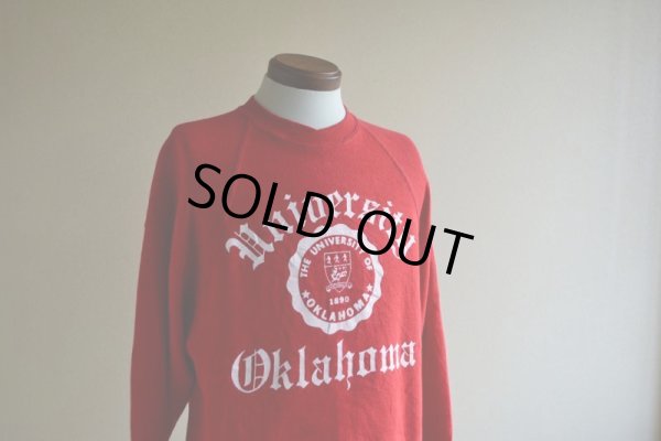 画像7: 1980s THE UNIVERSITY OF OKLAHOMA カレッジスウェット  表記L