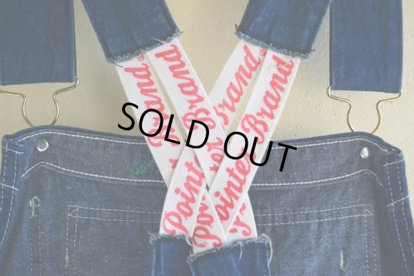 画像15: 1980-90s POINTER BRAND デニムオーバーオール　 ローバックスタイル　 表記36×30 