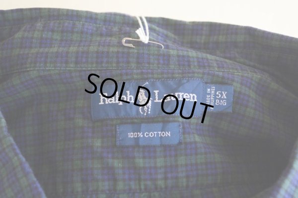 画像5: RalphLauren ビッグサイズシャツ　  BLACK WATCH TARTAN　 表記5XL 