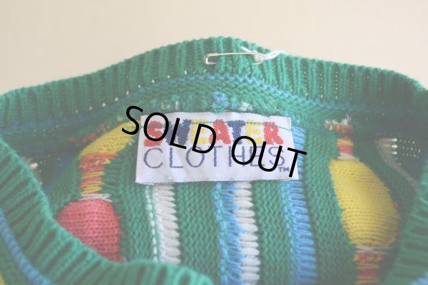 画像5: 1990s 3Dニットセーター  実寸ML