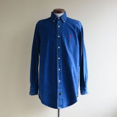 画像1: 1990s POLO COUNTRY デニムシャツ　 表記M  (1)