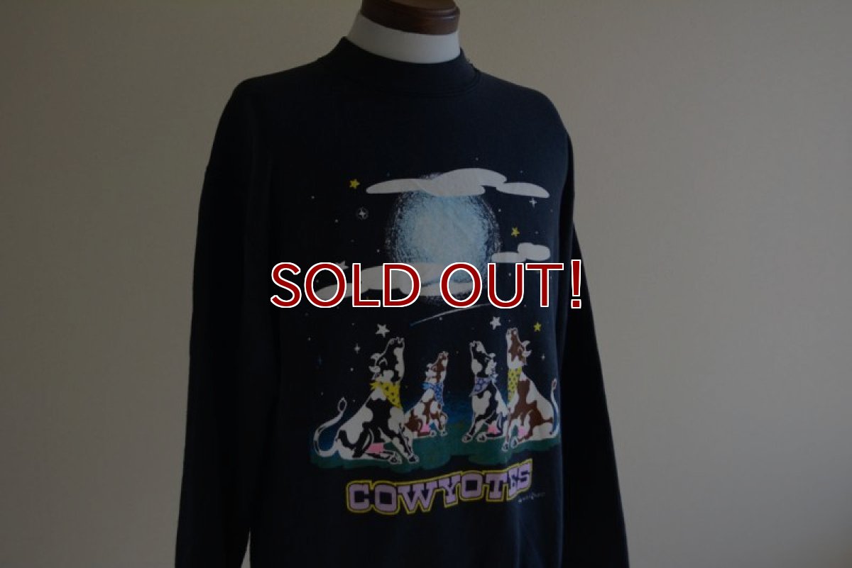 画像7: 1990s COWYOTES プリントスウェット　 MADE IN USA　 表記L  (7)