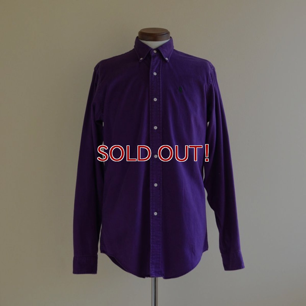 画像1: 1980s Polo Ralph Lauren ボタンダウンシャツ　 MADE IN USA　 表記BOY'S XL  (1)