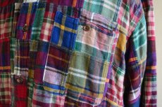 画像8: 1990s ORVIS パッチワークシャツ　 表記L  (8)