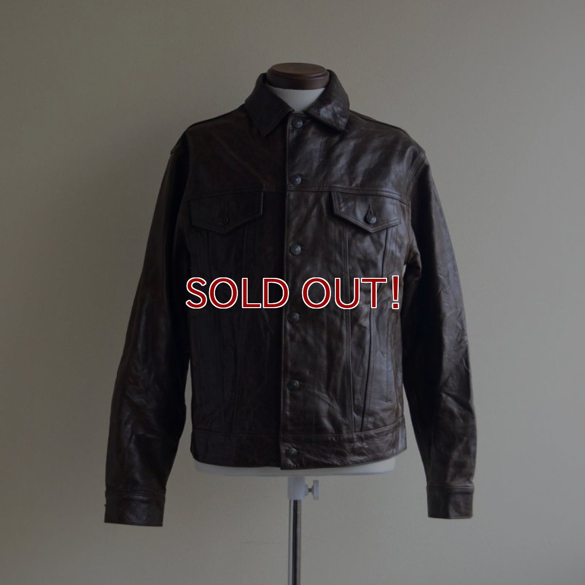 画像1: 2000s GAP BLUE JEANS レザージャケット　 表記S  (1)