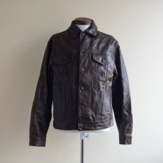 画像1: 2000s GAP BLUE JEANS レザージャケット　 表記S  (1)
