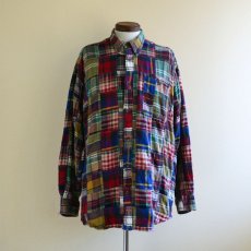 画像1: 1990s ORVIS パッチワークシャツ　 表記L  (1)