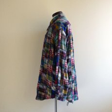 画像4: 1990s ORVIS パッチワークシャツ　 表記L  (4)