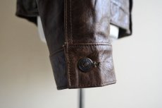 画像11: 2000s GAP BLUE JEANS レザージャケット　 表記S  (11)