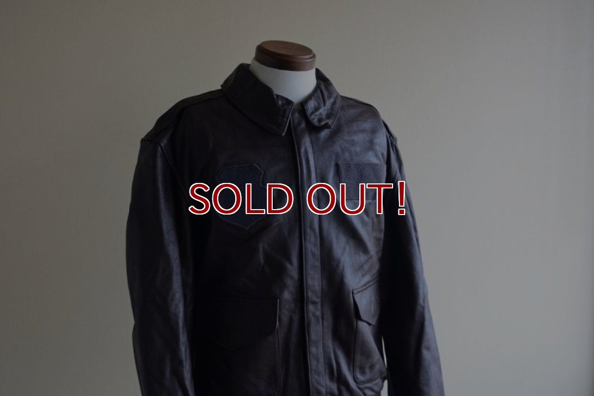 画像8:  1980s A-2 フライトレザージャケット　 SADDLERY×COOPER SPORTS WEAR　 表記42R  (8)