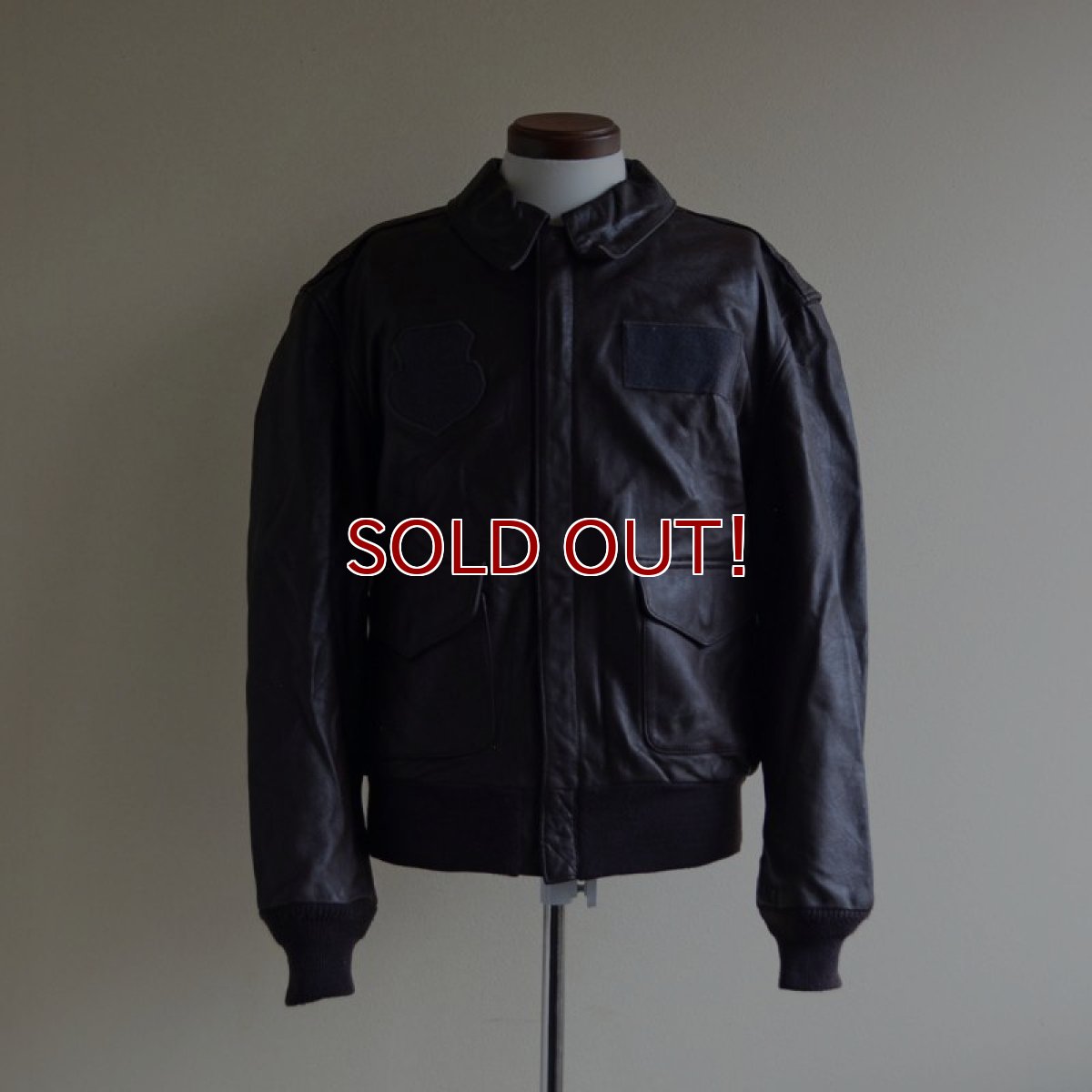 画像1:  1980s A-2 フライトレザージャケット　 SADDLERY×COOPER SPORTS WEAR　 表記42R  (1)