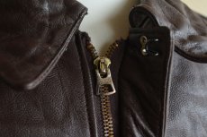 画像11:  1980s A-2 フライトレザージャケット　 SADDLERY×COOPER SPORTS WEAR　 表記42R  (11)