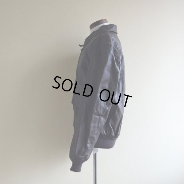 画像4:  1980s A-2 フライトレザージャケット　 SADDLERY×COOPER SPORTS WEAR　 表記42R 