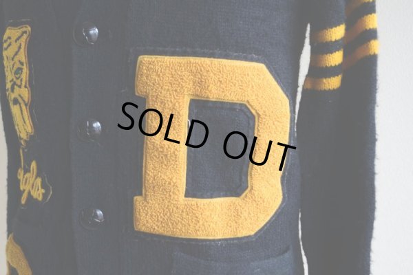 画像8: 1970s MIAMI KNITTING MILLS レタードカーディガン  実寸SM