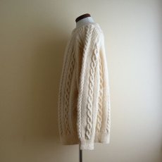 画像4: BLARNEY WOOLLEN MILLS フィッシャーマンセーター　 MADE IN IRELAND　 実寸XL  (4)