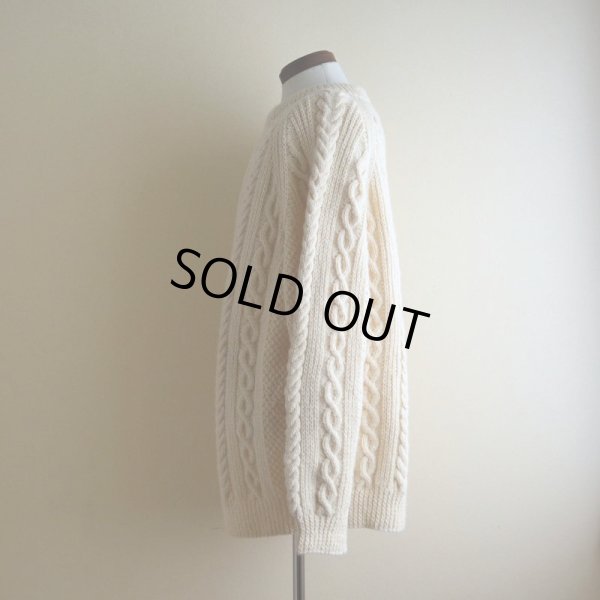 画像4: BLARNEY WOOLLEN MILLS フィッシャーマンセーター  MADE IN IRELAND  実寸XL