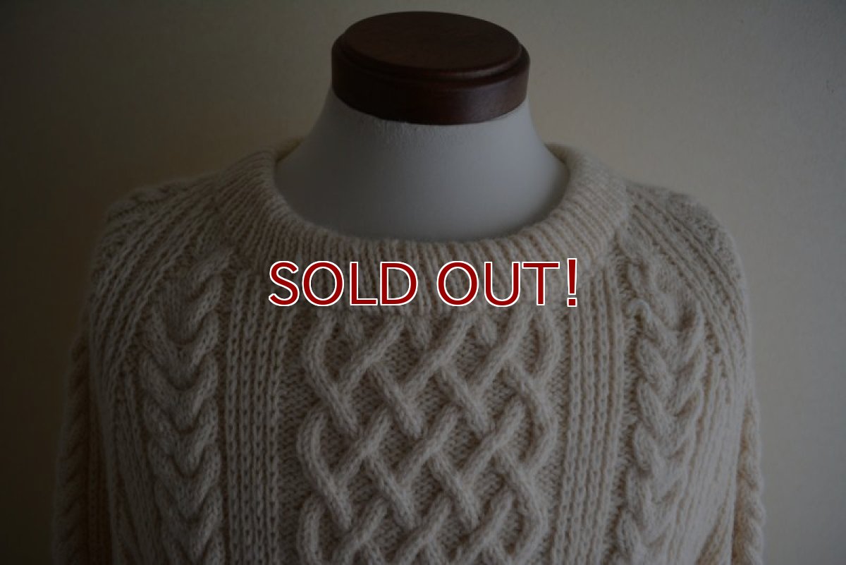 画像6: BLARNEY WOOLLEN MILLS フィッシャーマンセーター　 MADE IN IRELAND　 実寸XL  (6)