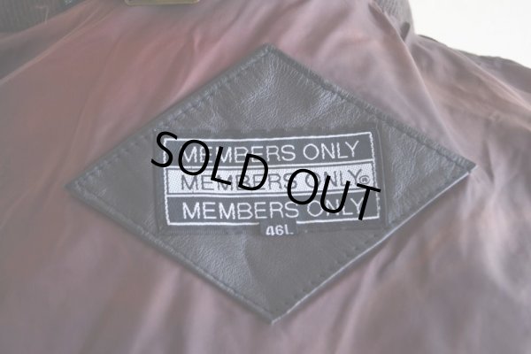 画像5: MEMBERS ONLY レザージャケット  表記46L